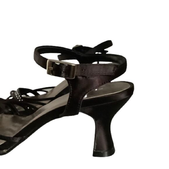 CALL IT SPRING BLACK KITTEN HEEL ANKLE STRAP‎ SANDALS NWOT SIZE 38 - Picture 10 of 11